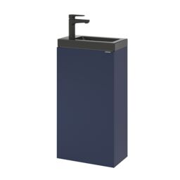 GoodHome Imandra Matt Blue Single Freestanding Bathroom Cloakroom Unit (H) 790mm (W) 440mm - thumbnail 7