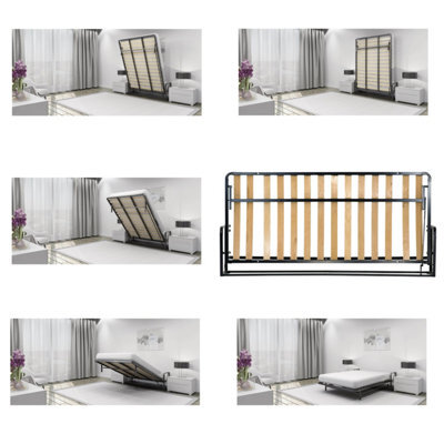 Wallbedking Classic Horizontal Small Single 76Cm X 190Cm ( 2Ft 6In X 6Ft 3In ) Murphy Wall Bed , Guest Bed - image 1
