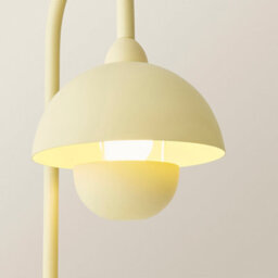 Valuelights Tilly Pastel Lemon Arched Dome Shade Metal Table Lamp - thumbnail 5
