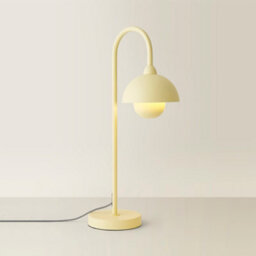 Valuelights Tilly Pastel Lemon Arched Dome Shade Metal Table Lamp - thumbnail 3