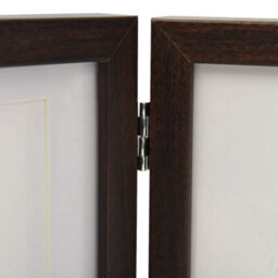 Berkfield Modern Trifold Photo Frame Collage Dark Brown 22X15 Cm+2X - thumbnail 5