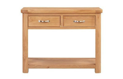 Buttercup Farm Bologna Console Table With 2 Drawers - D42 X W100 X H80 Cm - Oak - image 1