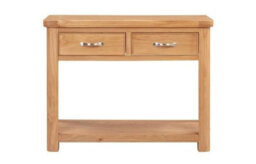 Buttercup Farm Bologna Console Table With 2 Drawers - D42 X W100 X H80 Cm - Oak