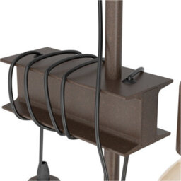 Loops 2 Pack Stylish Modern Design Antique Brown And Black Floor Lamp For Indoor Use - thumbnail 4