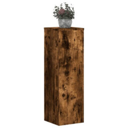 Walplus Plant Stand 2Pcs Smoked Oak 25X25X80 Cm Engineered Wood - thumbnail 3