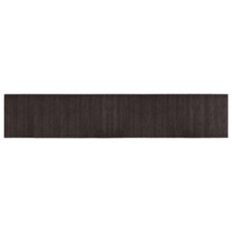 Berkfield Modern Rug Rectangular Dark Brown 60X300 Cm Bamboo