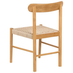 Beliani Set Of 2 Dining Chairs Eagan Wood Light Brown/ Beige - thumbnail 6