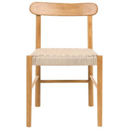 Beliani Set Of 2 Dining Chairs Eagan Wood Light Brown/ Beige - thumbnail 5