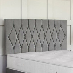 Divan Base Direct Lino Silver Ottoman Divan 4Ft6 Double Side Lift Ottoman + Matera Floor Standing Headboard - thumbnail 3
