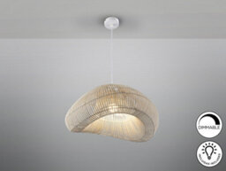 Luminosa Lighting Luminosa Sabah Wire Frame Pendant Ceiling Light White Xe27 870Lm - Uk Stock - thumbnail 5