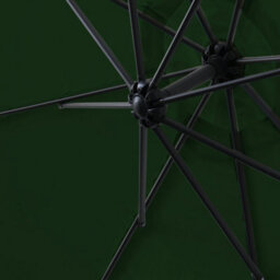Rinse Bathrooms 3M Patio Parasol Cantilever Hanging Garden Beach Banana Umbrella Uv Protection Green - thumbnail 6