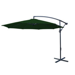 Rinse Bathrooms 3M Patio Parasol Cantilever Hanging Garden Beach Banana Umbrella Uv Protection Green - thumbnail 2