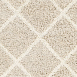 Livabliss Urban Shaggy-Geometric Beige Ivory Cream Soft Plush Pile Living Bedroom Rug 200 X 290 Cm Easy Care, Non Shedding - thumbnail 7