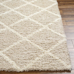 Livabliss Urban Shaggy-Geometric Beige Ivory Cream Soft Plush Pile Living Bedroom Rug 200 X 290 Cm Easy Care, Non Shedding - thumbnail 5