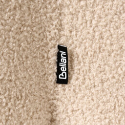 Wyld And Coco Havenly Home Clover-Shaped Beige Boucle Pouffe - Footstool, Small Table, Extra Seat (W41 X D35 X H44Cm) - thumbnail 8