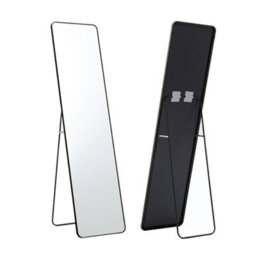 Living And Home Black Freestanding Or Wall Mounted Rectangular Full Length Framed Mirror W 47 X H 157 Cm - thumbnail 5