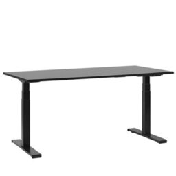 Beliani Electric Adjustable Standing Desk Destin Ii Black 160 Cm 72 Cm - thumbnail 1