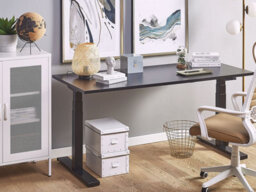 Beliani Electric Adjustable Standing Desk Destin Ii Black 160 Cm 72 Cm - thumbnail 2