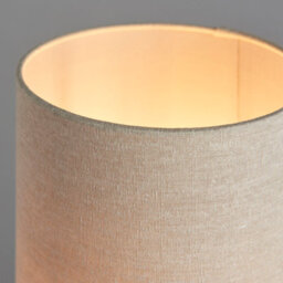 Anson Lighting Cortez Table Light Finished In Satin Brass Plate And Natural Linen Mix Fabric - thumbnail 3