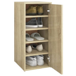Berkfield Shoe Cabinets 2 Pcs Sonoma Oak 32X35X70 Cm Engineered Wood - thumbnail 8