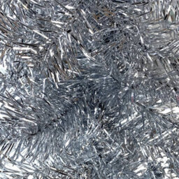 Berkfield Christmas Garland With Led Lights 10 M Silver - thumbnail 4