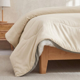 10.5 Tog Coverless Reversible Duvet Set Natural Soft Microfibre Quilt With Quilted Pillowcase Covers - thumbnail 5