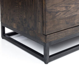 "Julian Bowen Brooklyn 2 Door Tv Stand, Dark Oak, Up To 65"", Internal And External Shelf Storage, Wood, Height: 50 X Width: 135 X Depth: 45Cm" - thumbnail 6