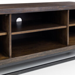 "Julian Bowen Brooklyn 2 Door Tv Stand, Dark Oak, Up To 65"", Internal And External Shelf Storage, Wood, Height: 50 X Width: 135 X Depth: 45Cm" - thumbnail 4
