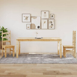 Berkfield Dining Table Corona 180X90X75 Cm Solid Wood Pine - thumbnail 3