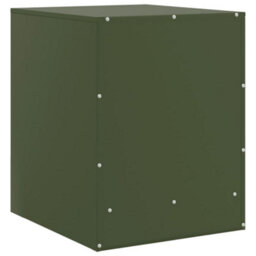 Berkfield Bedside Cabinets 2 Pcs Olive Green 34.5X39X44 Cm Steel - thumbnail 9