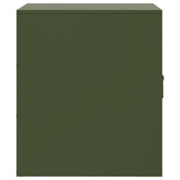 Berkfield Bedside Cabinets 2 Pcs Olive Green 34.5X39X44 Cm Steel - thumbnail 8