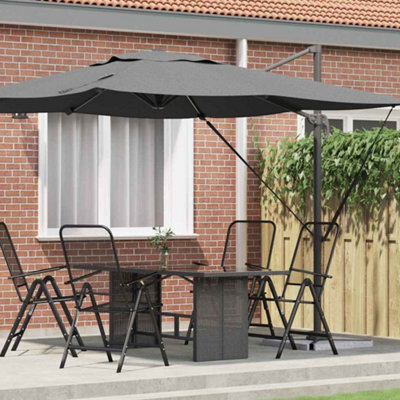 Berkfield Cantilever Roma Parasol Anthracite 286X285X265 Cm Aluminium - image 1