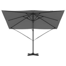 Berkfield Cantilever Roma Parasol Anthracite 286X285X265 Cm Aluminium - thumbnail 5