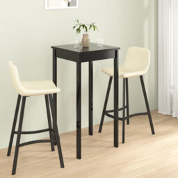 Walplus Bar Table Mdf Black 55X55X107 Cm