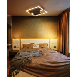 Luminosa Lighting Luminosa Maxwell Integrated Led Semi Flush Ceiling Light Matt Black Led 3000K - thumbnail 8
