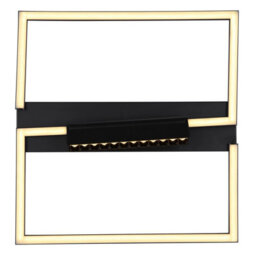 Luminosa Lighting Luminosa Maxwell Integrated Led Semi Flush Ceiling Light Matt Black Led 3000K - thumbnail 4