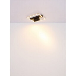 Luminosa Lighting Luminosa Maxwell Integrated Led Semi Flush Ceiling Light Matt Black Led 3000K - thumbnail 6