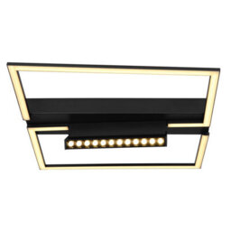 Luminosa Lighting Luminosa Maxwell Integrated Led Semi Flush Ceiling Light Matt Black Led 3000K - thumbnail 3