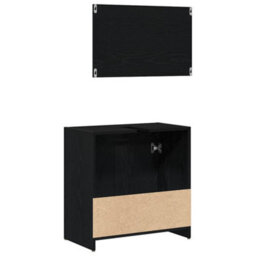 Walplus Bathroom Cabinet Black Oak 60 X 33 X 61 Cm Engineered Wood - thumbnail 8