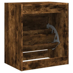 Walplus Shoe Cabinet Smoked Oak 60X42X69 Cm Engineered Wood - thumbnail 7