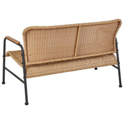 Beliani Garden Lounge Set With Table 4 Seater Ofanto Pe Rattan Natural - thumbnail 9