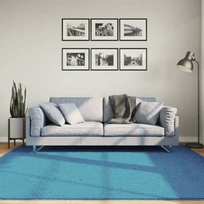 Walplus Rug Oviedo Short Pile Turquoise 200X200 Cm