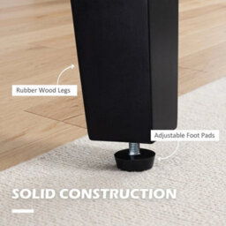 Modern Armchair Accent Chair With Rubber Wood Legs For Bedroom Light Grey - thumbnail 2