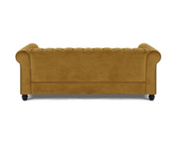 Home Detail Chester 3 Seater Sofa, Gold Velvet - thumbnail 4