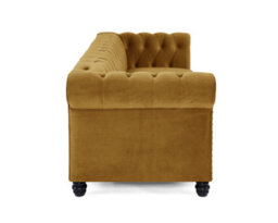 Home Detail Chester 3 Seater Sofa, Gold Velvet - thumbnail 3