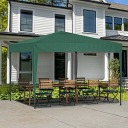 Birchtree Waterproof 3M X 3M Heavy Duty Pop Up Gazebo Marquee Garden Awning Party Tent Canopy 600D Polyester Steel Frame Green - thumbnail 2