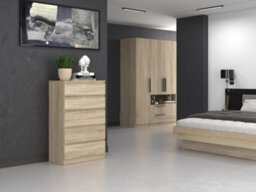 M5 Malwa Chest Of Drawers Sonoma Oak - thumbnail 5