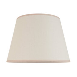 Loops Elegant Vintage White & Almond Fabric Tapered Lamp Shades - 2 Pack Of 40Cm - thumbnail 5
