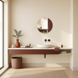 Mood Premium Round Bathroom Mirror Gold Framed Wall Mounted, Circle Frame Modern & Stylish (60Cm X 60Cm) - thumbnail 5