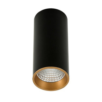 Luminosa Lighting Luminosa Modern Technical Led Surface Mounted Black, Gold, Warm White 3000K 820Lm